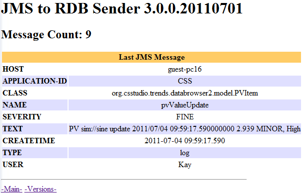 JMS-2-RDB Web Interface