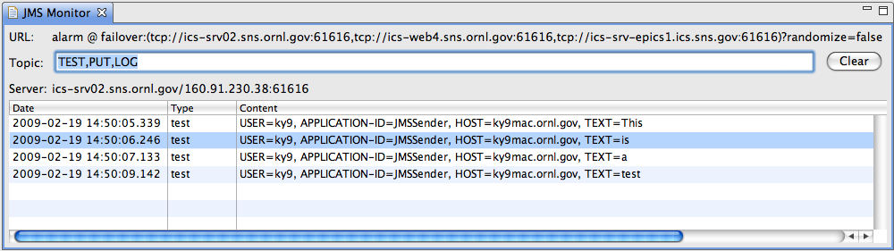 JMS Message Monitor